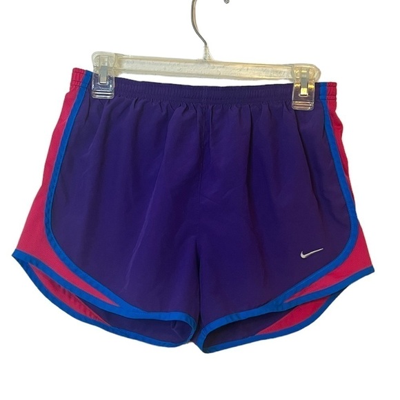 3/$25 🙌🏼 Nike Dri Fit Purple Blue and Pink Athletic running shorts Medium - Picture 1 of 5
